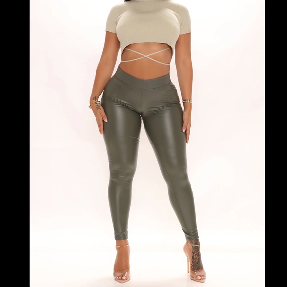 Faux Leather Pants - Picture 3 of 3